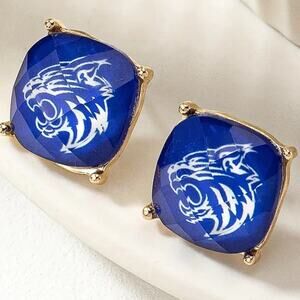 Crystal Stud Earrings Kentucky Wildcats